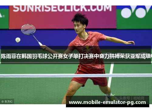 陈雨菲在韩国羽毛球公开赛女子单打决赛中奋力拼搏荣获亚军成绩 陈雨菲在韩国羽毛球公开赛女子单打决赛中奋力拼搏荣获亚军成绩