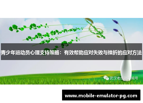 青少年运动员心理支持策略：有效帮助应对失败与挫折的应对方法